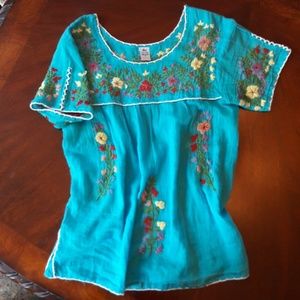 Mexican Embroidered Top